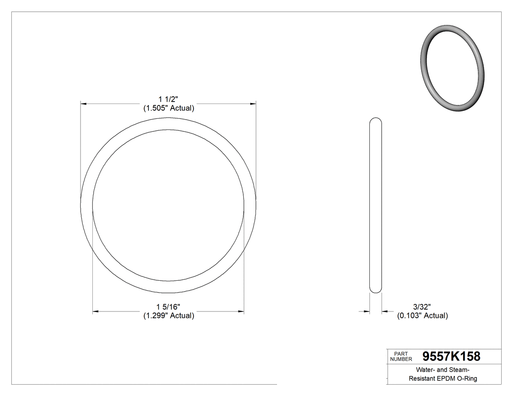 Technical drawing - 9557K158